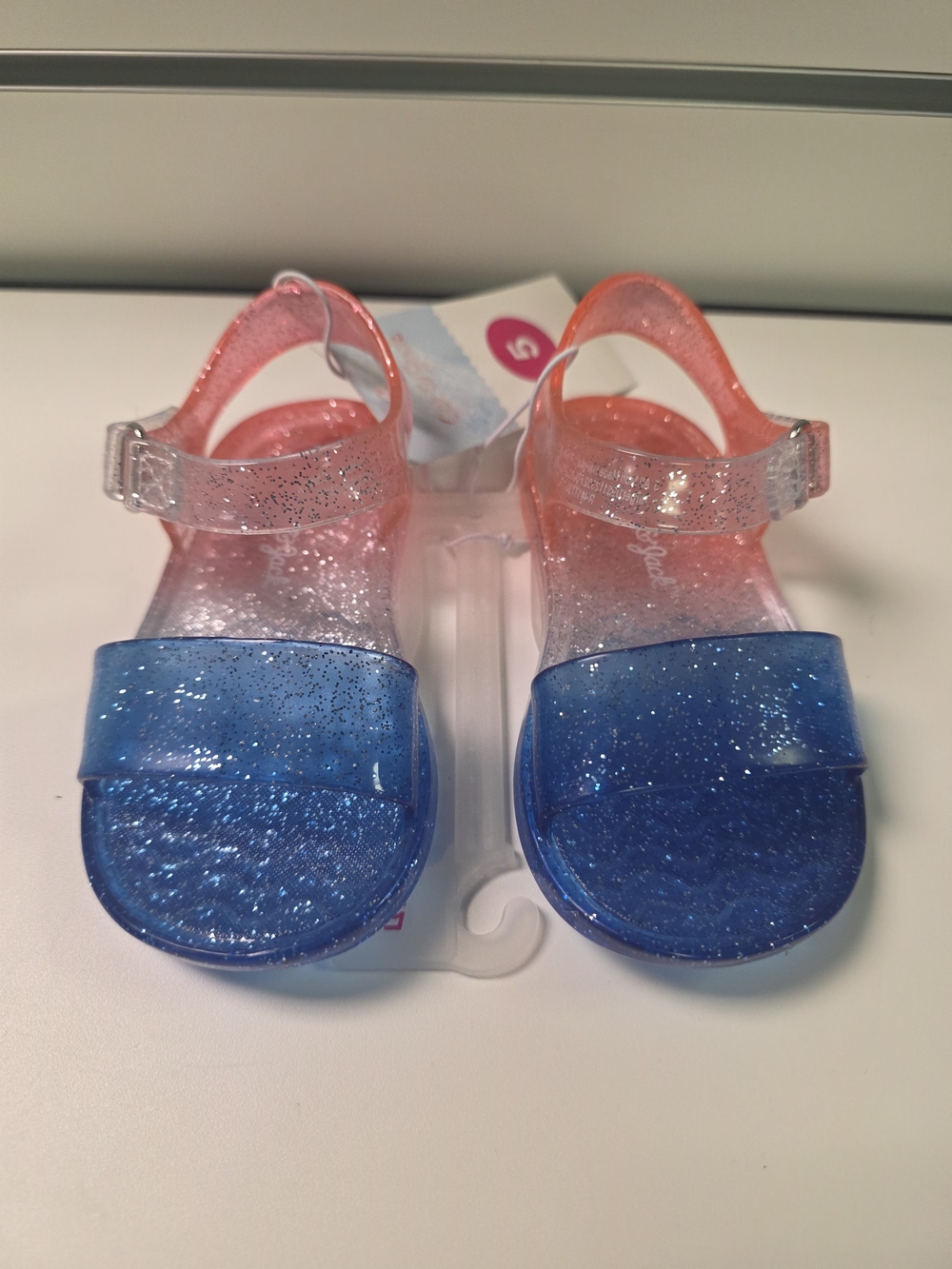 Girls' Glitter Jelly Sandals
